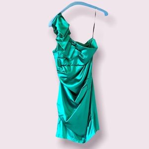 Emerald cocktail dress